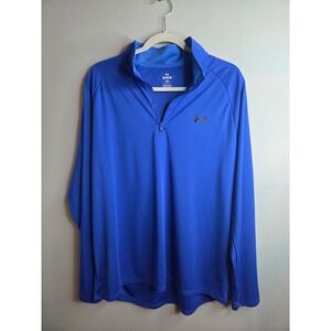 Under Armour Men's Blue Quarter Zip Long Sleeve Pullover Shirt XL